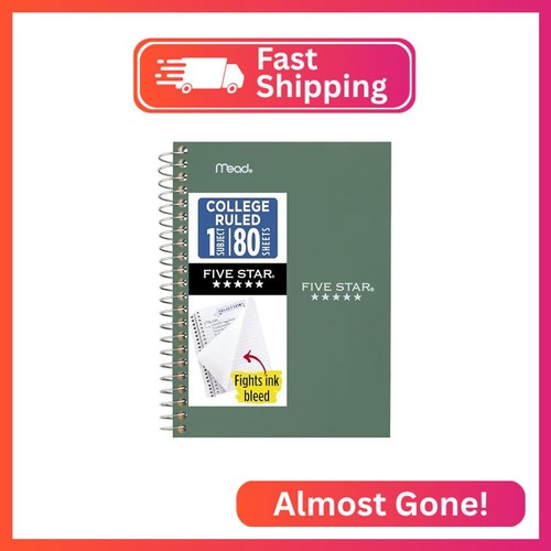 Five star spiral notebook 1 - star,
